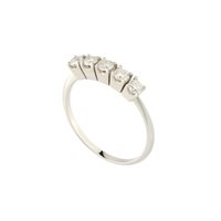 Anneau Rebecca Femme Lux in Or blanc Diamante 0.30 Ct GRLABD37 - GRLABD37